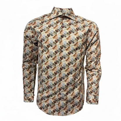 OSCAR OF SWEDEN - PALM LEAF SHIRT REGULAR FIT