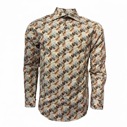 OSCAR OF SWEDEN - PALM LEAF SHIRT REGULAR FIT