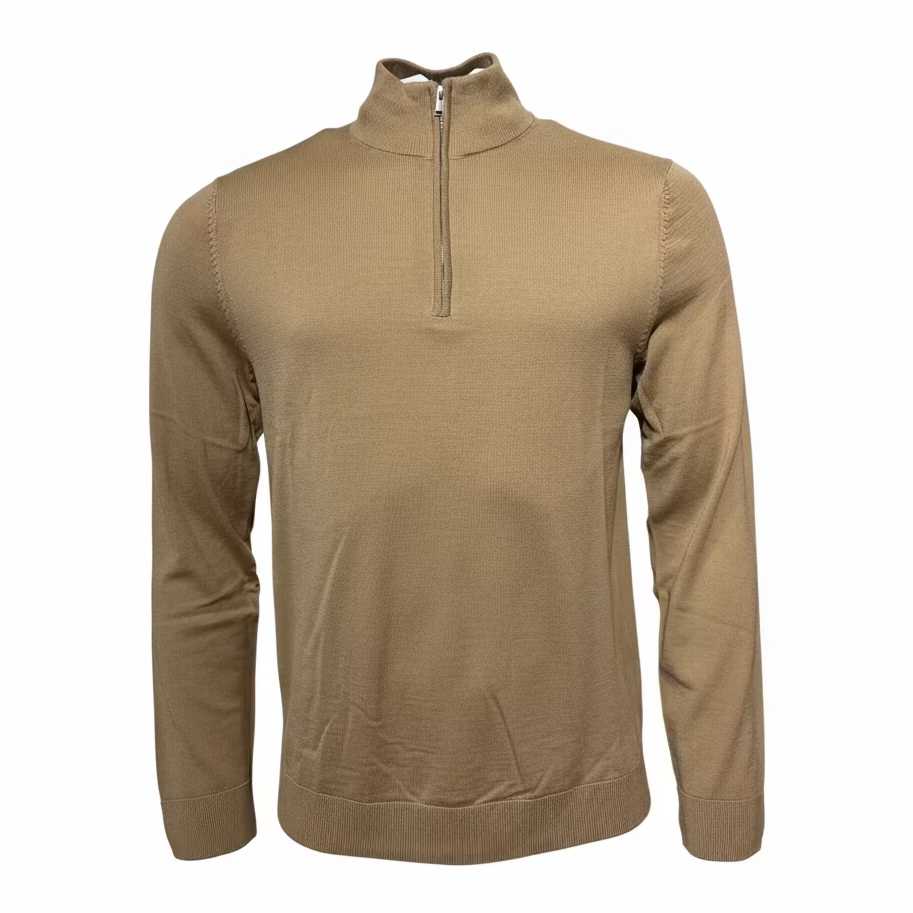 SELECTED - KNIT 100% MERINO HALFZIP